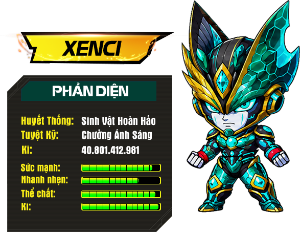 Thông tin nhân vật Xenci