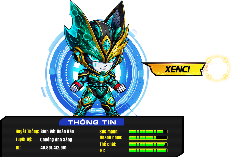 Thông tin nhân vật Xenci